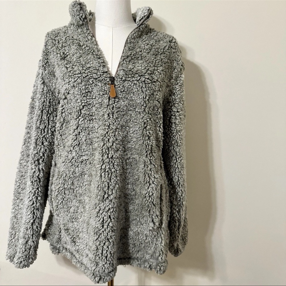 Pink Lily Charcoal Teddy Jacket